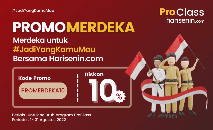 Promo ProClass 10% Merdeka untuk #JadiYangKamuMau